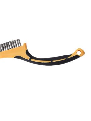Hand Wire Brush for Rust Removal – Heavy Duty Steel Brush for Metal Cleaning & Weld Cleaning