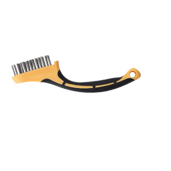 Hand Wire Brush for Rust Removal – Heavy Duty Steel Brush for Metal Cleaning & Weld Cleaning
