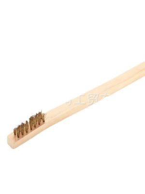 Wood Handle Brush for Cleaning – Wire Brush for Rust Removal & Metal Surface Cleaning