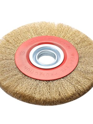 Machine Flat Steel Wire Wheel for Bench Grinder – Industrial Wire Wheel for Metal Cleaning & Polishing