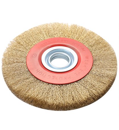 机用平型钢丝轮 Machine Flat Steel Wire Wheel for Bench Grinder – Industrial Wire Wheel for Metal Cleaning & Polishing