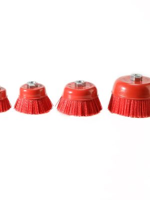 Bowl-shaped abrasive wire brush nylon grinding filament polishing brush