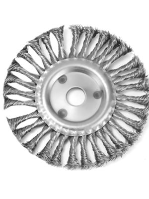 Fine Strand Twisted Wire Steel Wire Wheel for Angle Grinder – Heavy Duty Rust Removal & Metal Cleaning