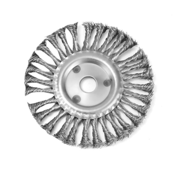 细股扭丝钢丝轮 Fine Strand Twisted Wire Steel Wire Wheel for Angle Grinder – Heavy Duty Rust Removal & Metal Cleaning