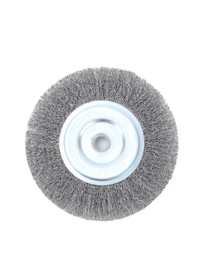 Crimped Wire Wheel Brush for Angle Grinder – Steel Wire Brush for Rust Removal & Polishing