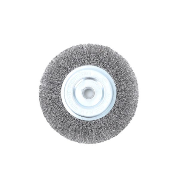 Crimped Wire Wheel Brush for Angle Grinder – Steel Wire Brush for Rust Removal & Polishing