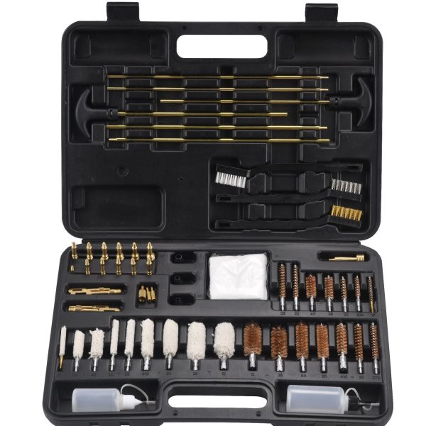 58PCS Gun Cleaning Kit Universal Rifle & Pistol Cleaning Brush Set with Carrying Case