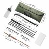 AR15 Gun Cleaning Kit | Rifle Maintenance & Bore Cleaning Brush Set with Carrying Pouch